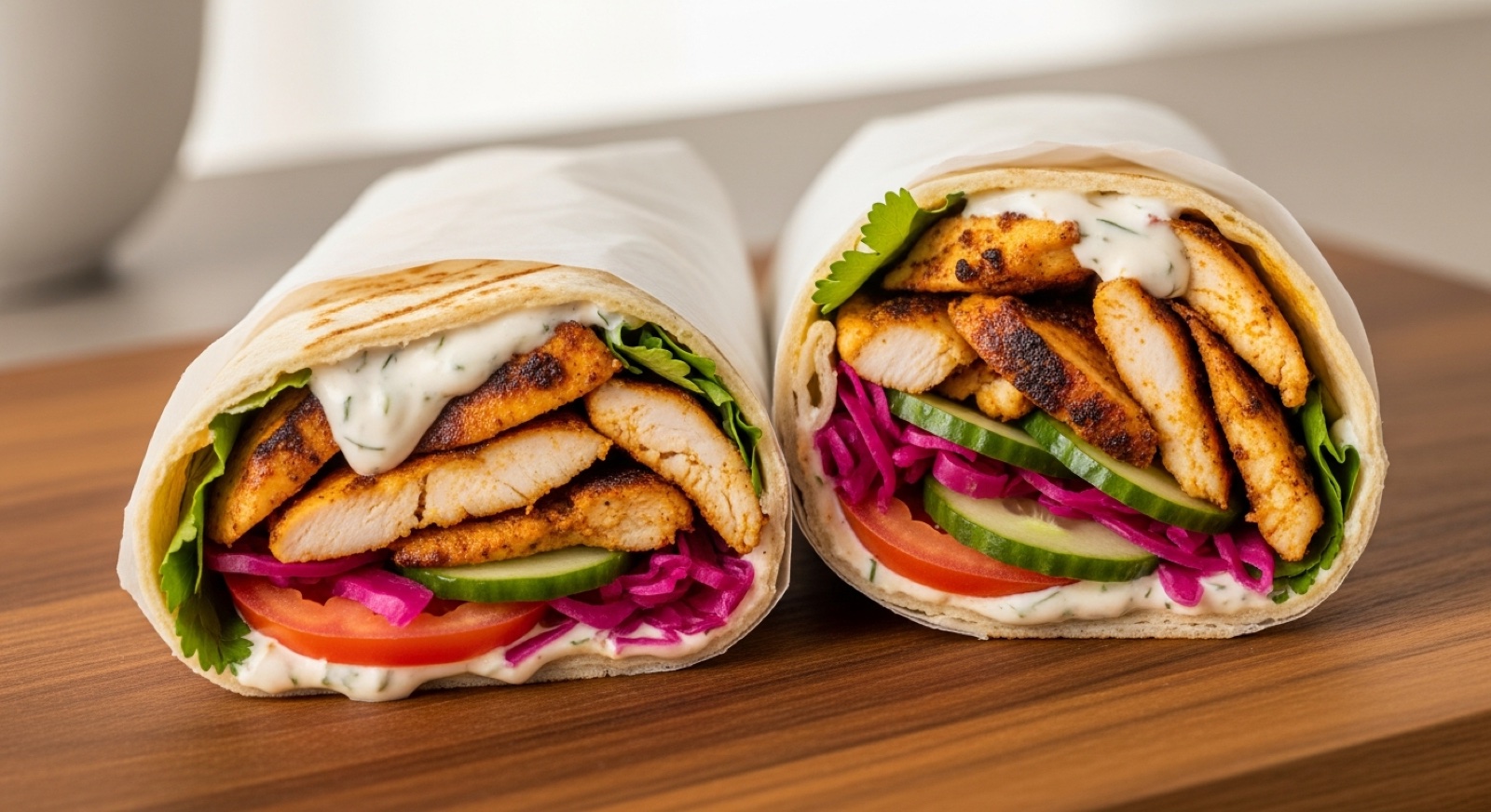 Chicken Shawarma Wraps