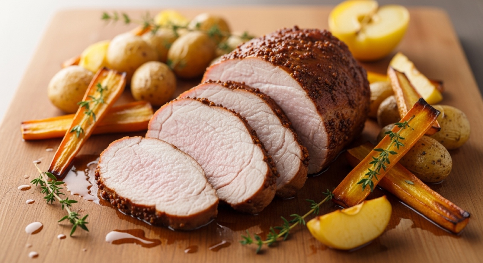 Honey Mustard Pork Traybake