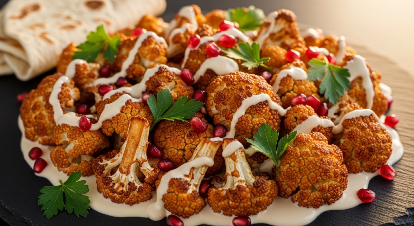 Roasted Cauliflower with Tahini