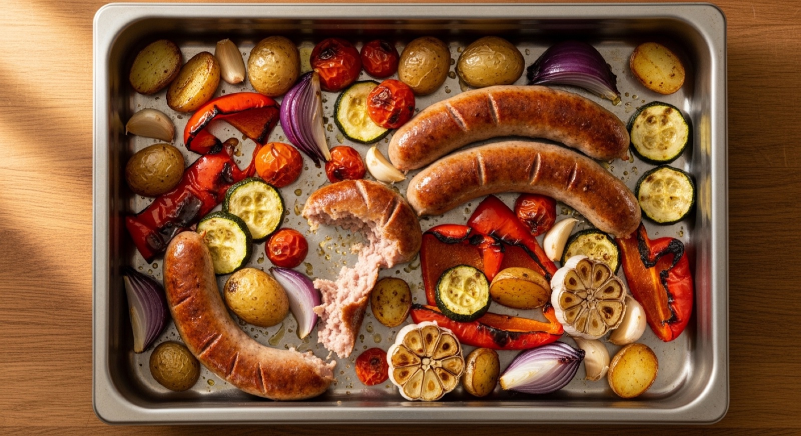 Sausage and Vegetable Traybake