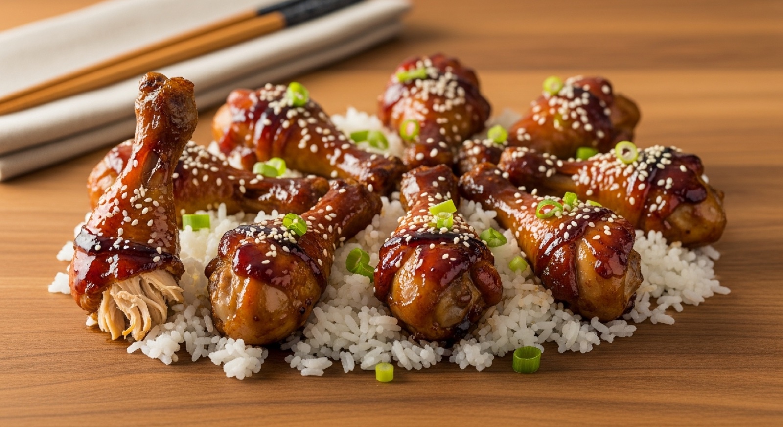 Sticky Hoisin Chicken Drumsticks